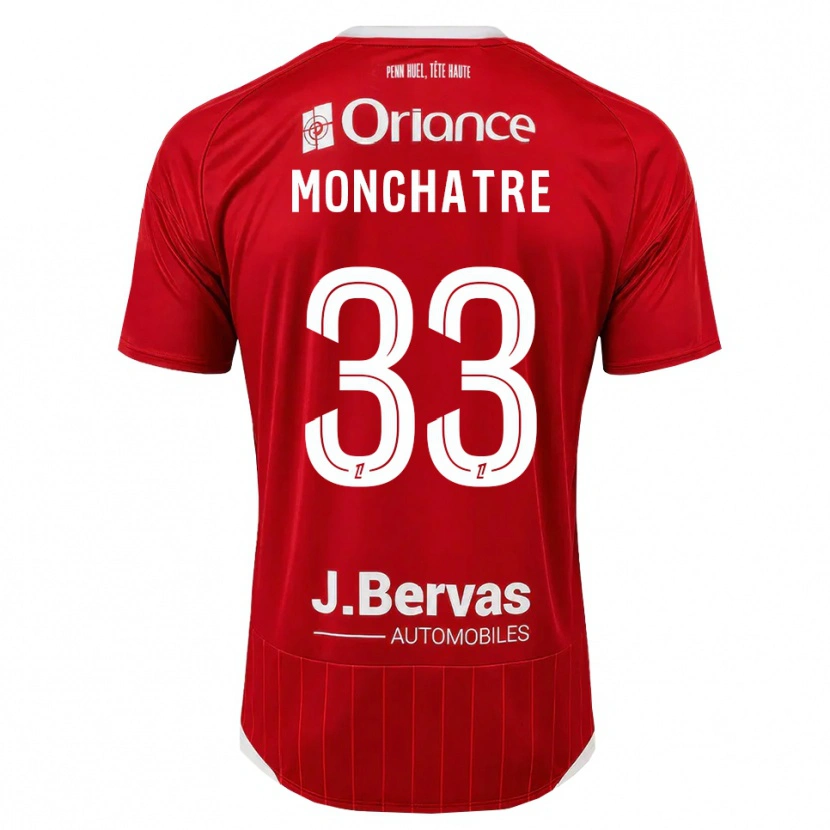 Danxen Femme Maillot Enzo Monchatre #33 Blanc Rouge Tenues Domicile 2026/27 T-Shirt