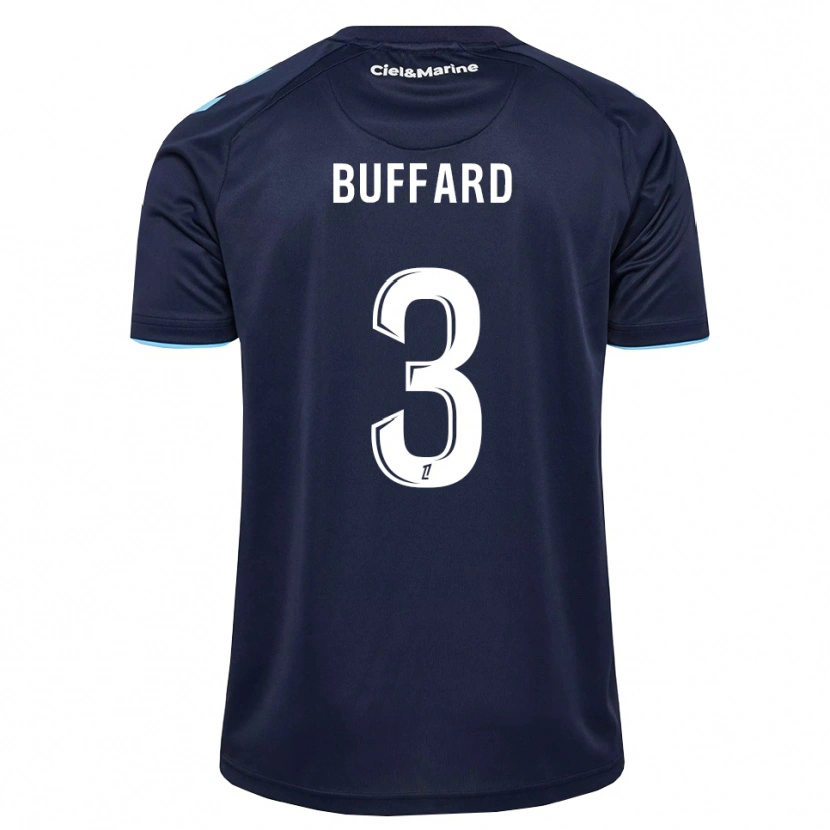 Danxen Femme Maillot Matthieu Buffard #3 Bleu Barbeau Bleu Nuit Tenues Domicile 2026/27 T-Shirt