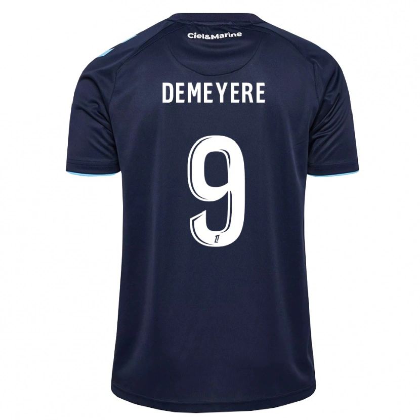 Danxen Femme Maillot Silke Demeyere #9 Bleu Barbeau Bleu Nuit Tenues Domicile 2026/27 T-Shirt