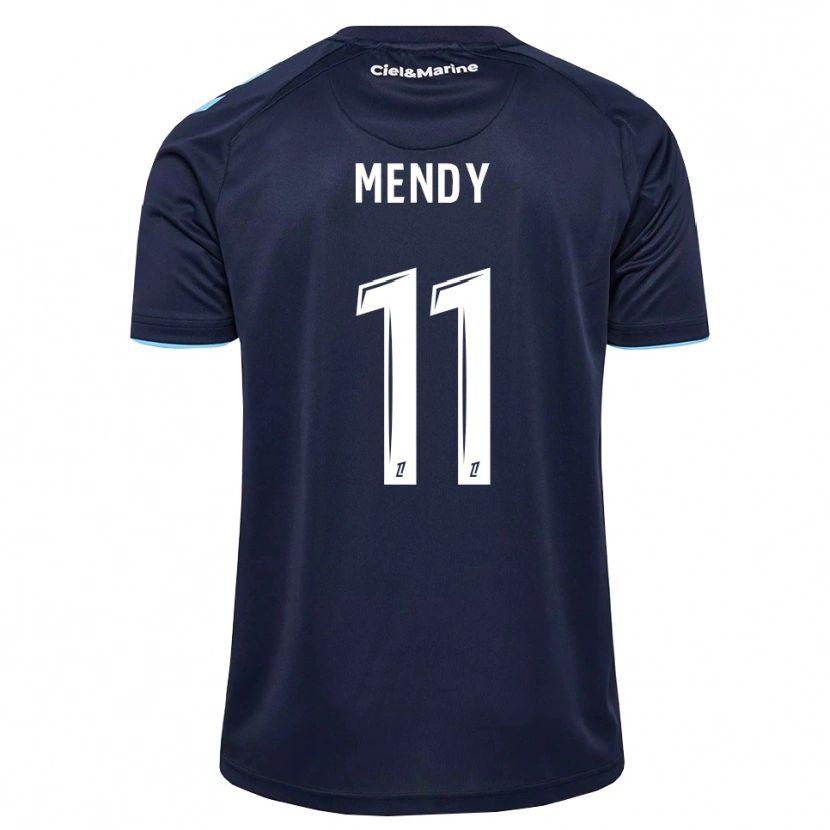 Danxen Femme Maillot Mélinda Mendy #11 Bleu Barbeau Bleu Nuit Tenues Domicile 2026/27 T-Shirt