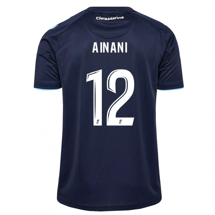 Danxen Femme Maillot Sufyan Ainani #12 Bleu Barbeau Bleu Nuit Tenues Domicile 2026/27 T-Shirt