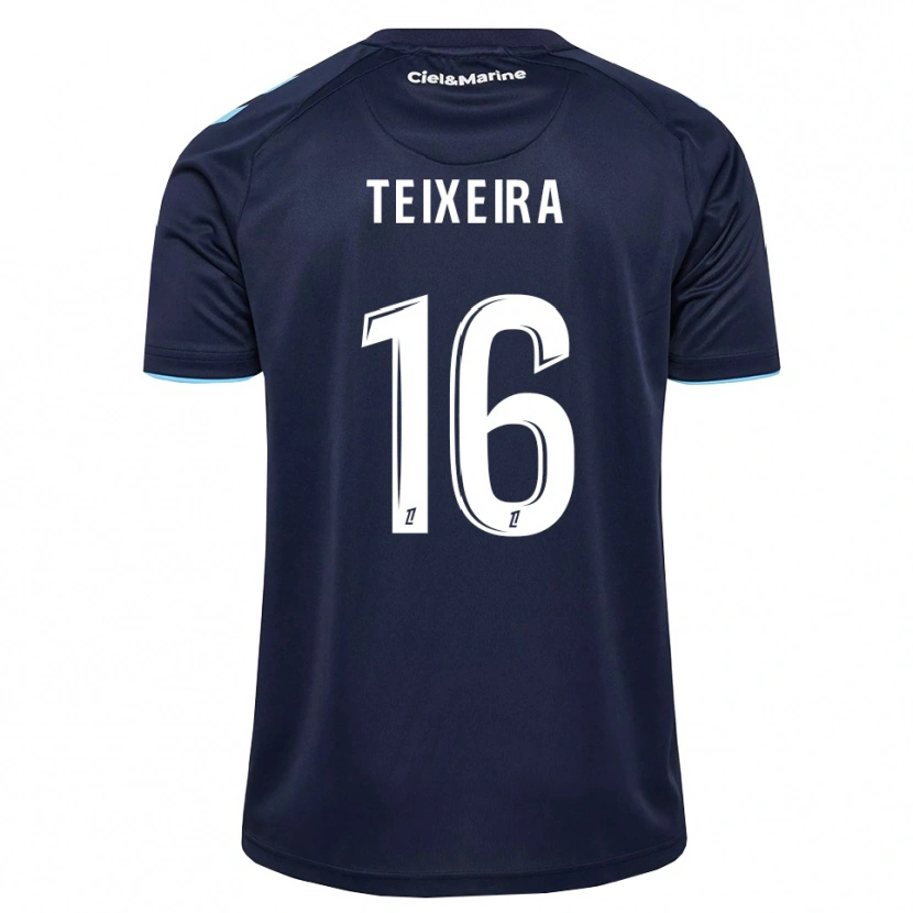 Danxen Femme Maillot Alex Teixeira #16 Bleu Barbeau Bleu Nuit Tenues Domicile 2026/27 T-Shirt
