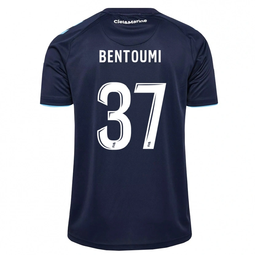 Danxen Femme Maillot Mokrane Bentoumi #37 Bleu Barbeau Bleu Nuit Tenues Domicile 2026/27 T-Shirt
