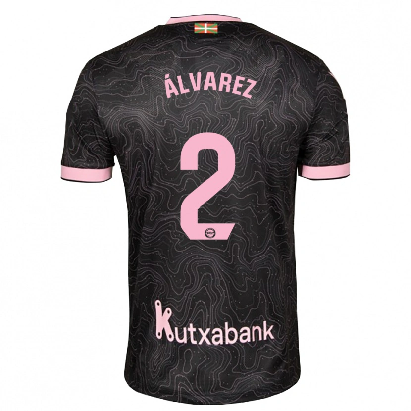 Danxen Femme Maillot Joseda Álvarez #2 Noir Rose Tenues Extérieur 2026/27 T-Shirt