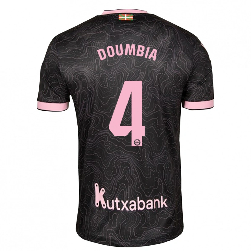 Danxen Femme Maillot Daouda Doumbia #4 Noir Rose Tenues Extérieur 2026/27 T-Shirt