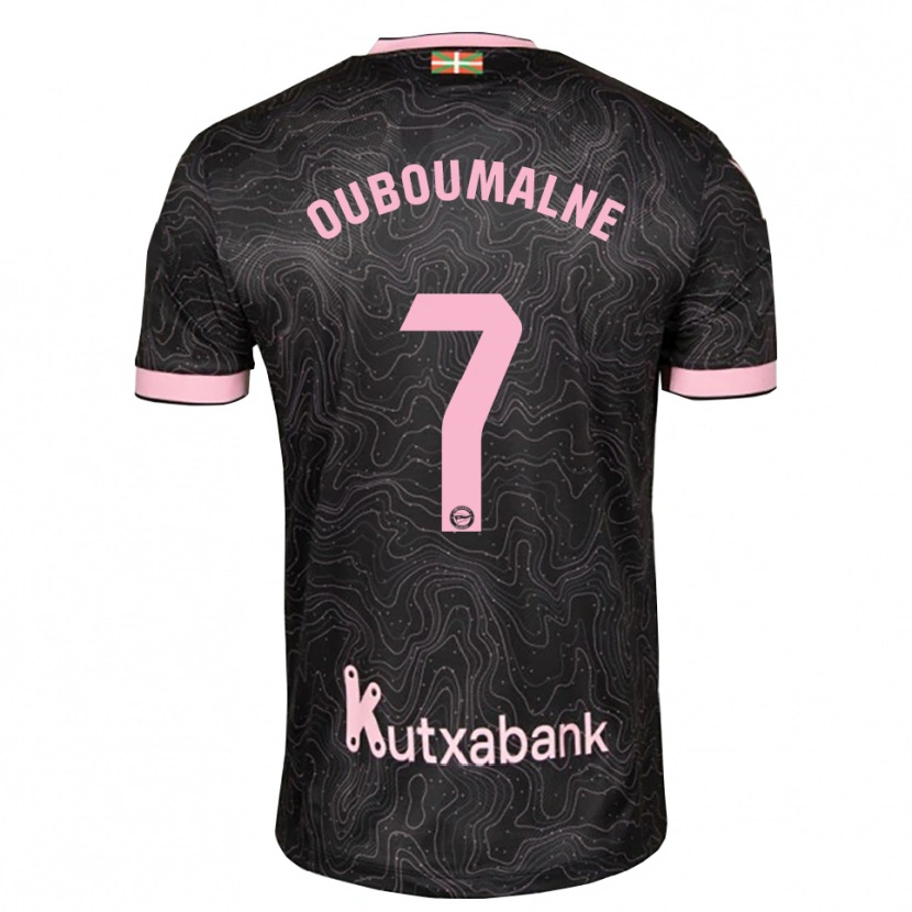 Danxen Femme Maillot Ibra Ouboumalne #7 Noir Rose Tenues Extérieur 2026/27 T-Shirt
