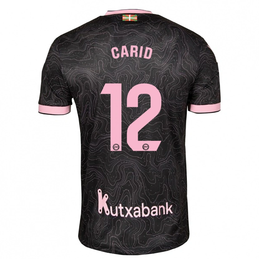 Danxen Femme Maillot Andrea Carid #12 Noir Rose Tenues Extérieur 2026/27 T-Shirt