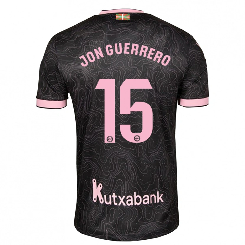 Danxen Femme Maillot Julen Jon Guerrero #15 Noir Rose Tenues Extérieur 2026/27 T-Shirt