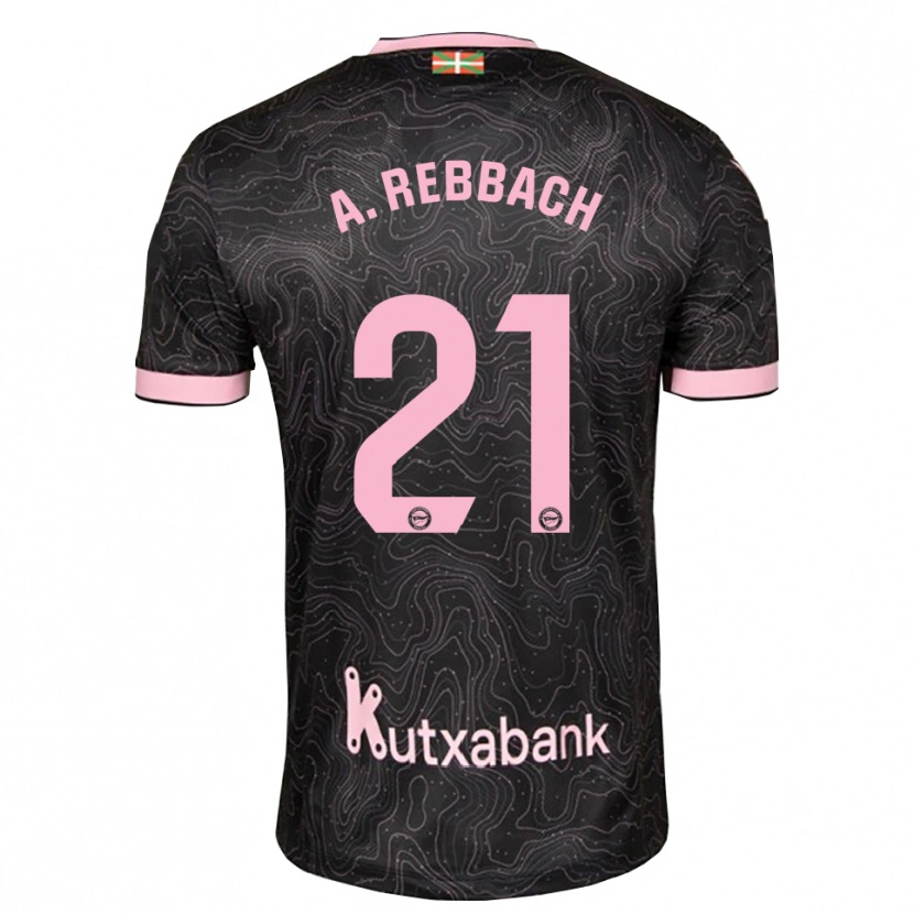Danxen Femme Maillot Abde Rebbach #21 Noir Rose Tenues Extérieur 2026/27 T-Shirt