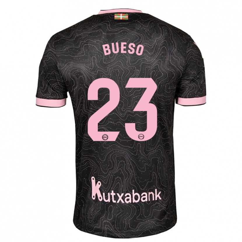 Danxen Femme Maillot Alejandro Bueso #23 Noir Rose Tenues Extérieur 2026/27 T-Shirt