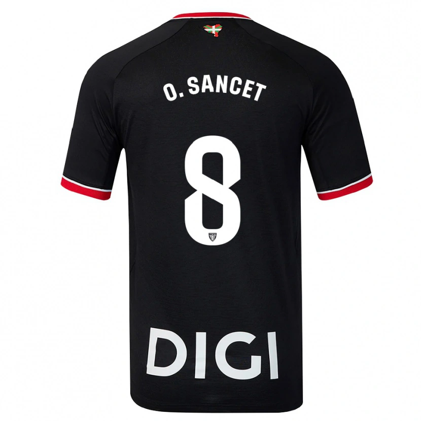 Danxen Femme Maillot Oihan Sancet #8 Noir Blanc Rouge Tenues Extérieur 2026/27 T-Shirt