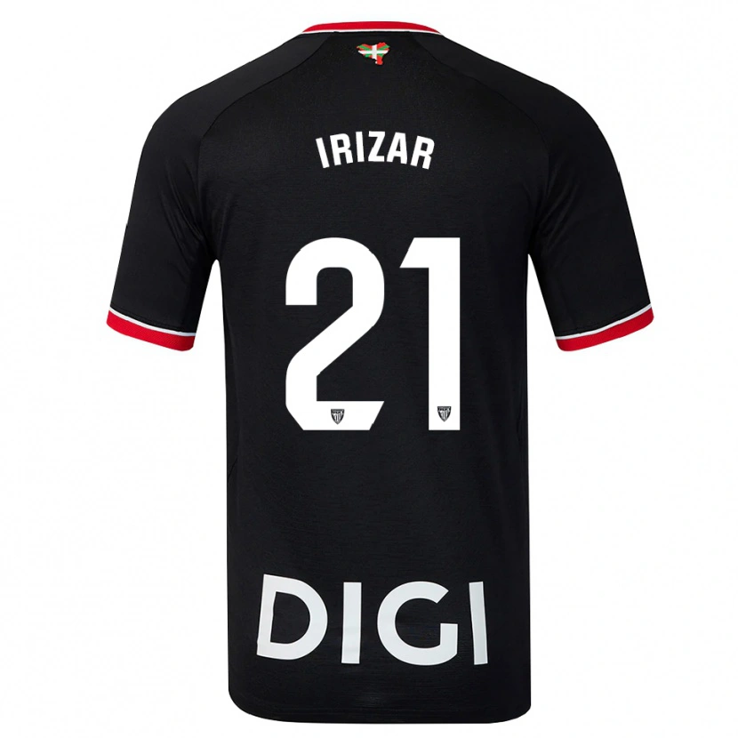 Danxen Femme Maillot Hur Irizar #21 Noir Blanc Rouge Tenues Extérieur 2026/27 T-Shirt