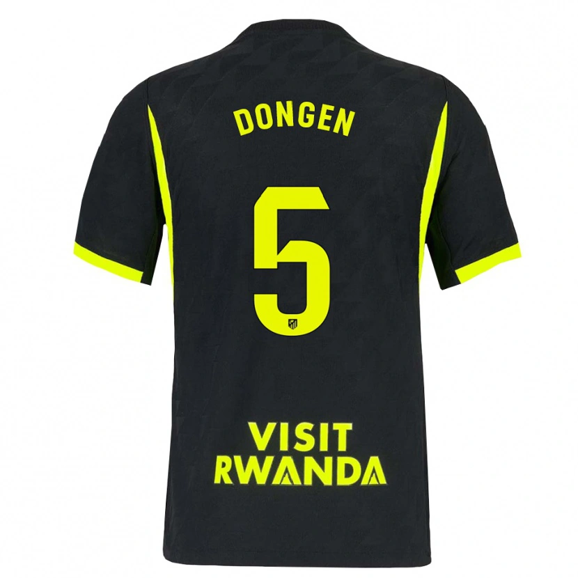 Danxen Femme Maillot Merel Van Dongen #5 Vert Vif Noir Tenues Extérieur 2026/27 T-Shirt