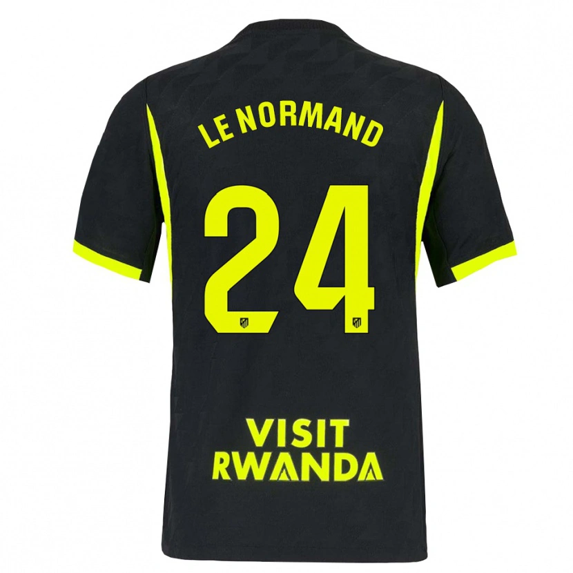 Danxen Femme Maillot Robin Le Normand #24 Vert Vif Noir Tenues Extérieur 2026/27 T-Shirt