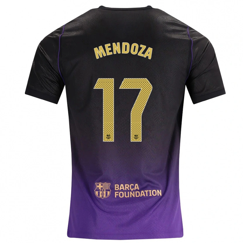 Danxen Femme Maillot Byron Mendoza #17 Violet Jaune Noir Tenues Extérieur 2026/27 T-Shirt