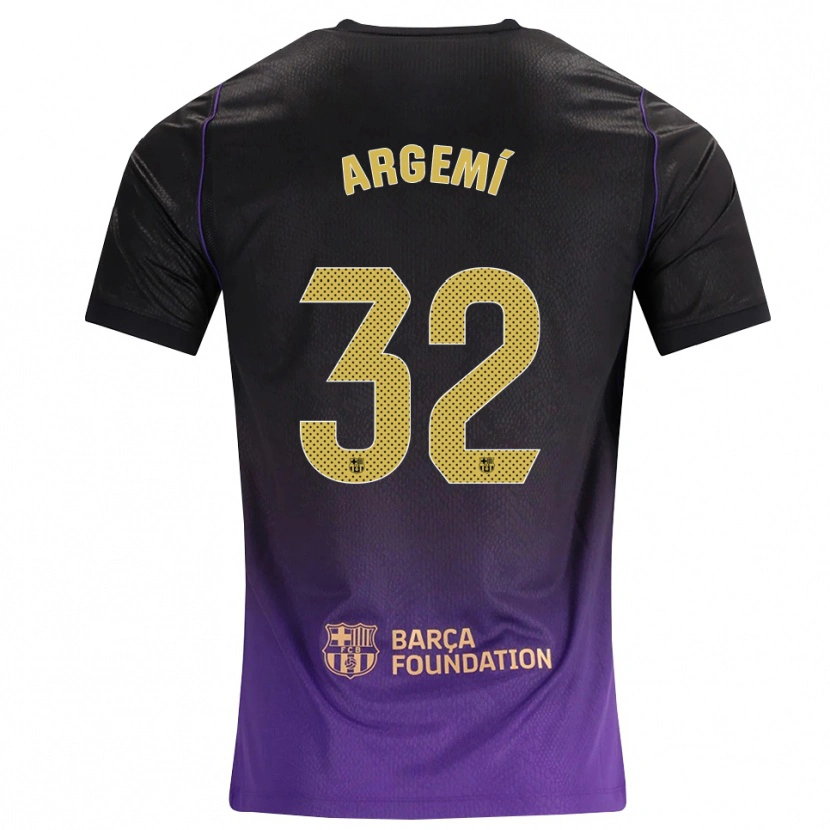 Danxen Femme Maillot Adam Argemí #32 Violet Jaune Noir Tenues Extérieur 2026/27 T-Shirt