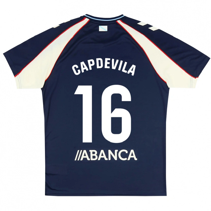 Danxen Femme Maillot Adrià Capdevila #16 Bleu Royal Rouge Blanc Tenues Extérieur 2026/27 T-Shirt