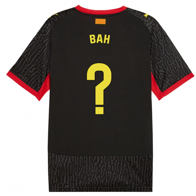 Danxen Femme Maillot Mousta Bah #0 Noir Jaune Rouge Tenues Extérieur 2026/27 T-Shirt