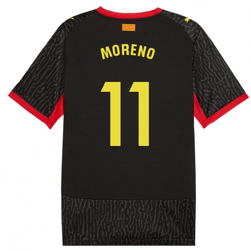 Danxen Femme Maillot Álex Moreno #11 Noir Jaune Rouge Tenues Extérieur 2026/27 T-Shirt