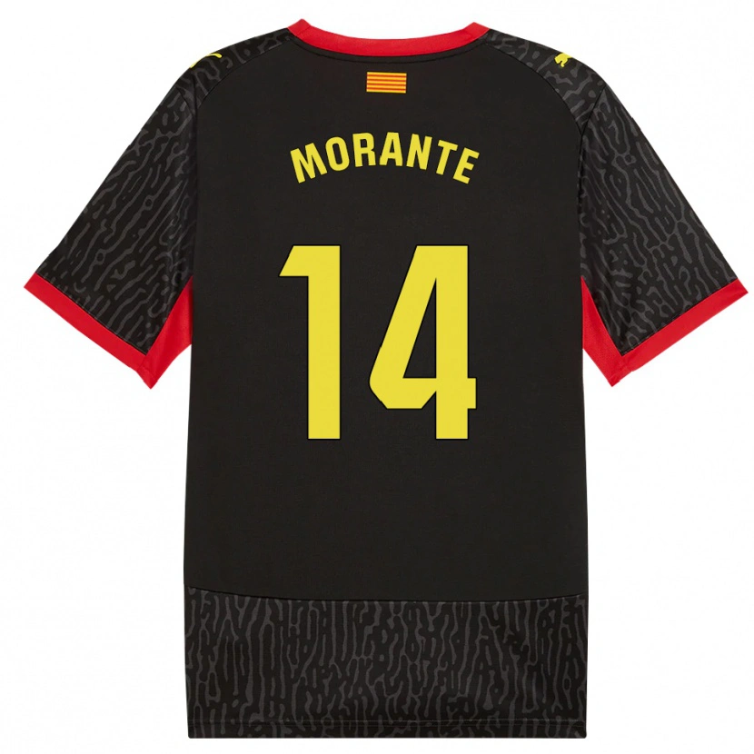 Danxen Femme Maillot Iván Morante #14 Noir Jaune Rouge Tenues Extérieur 2026/27 T-Shirt