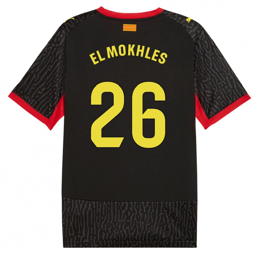 Danxen Femme Maillot Adam El Mokhles #26 Noir Jaune Rouge Tenues Extérieur 2026/27 T-Shirt