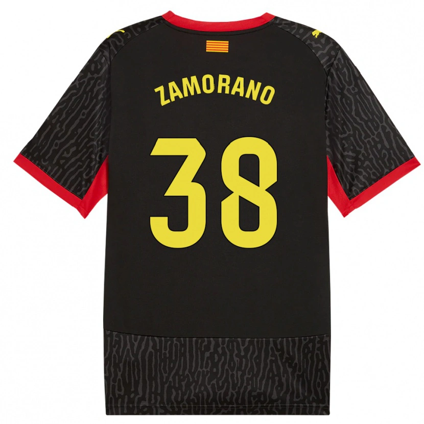 Danxen Femme Maillot Holmes Zamorano #38 Noir Jaune Rouge Tenues Extérieur 2026/27 T-Shirt