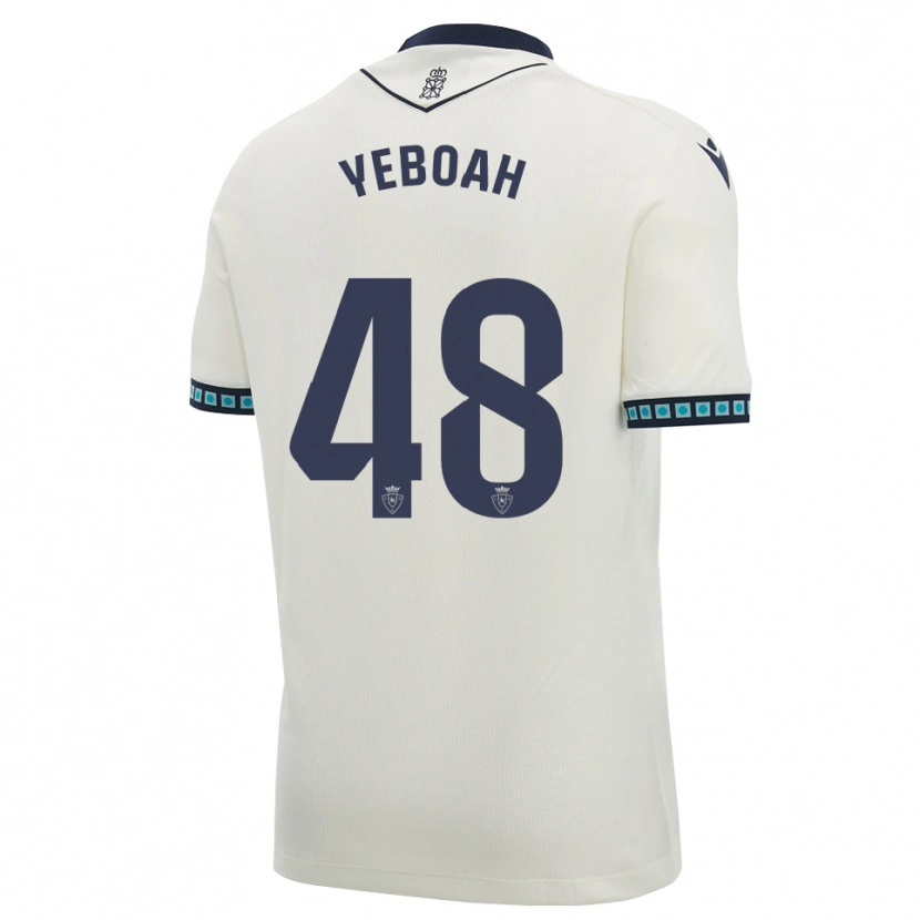 Danxen Femme Maillot Rockson Yeboah #48 Blanc Noir Bleu Ciel Clair Tenues Extérieur 2026/27 T-Shirt