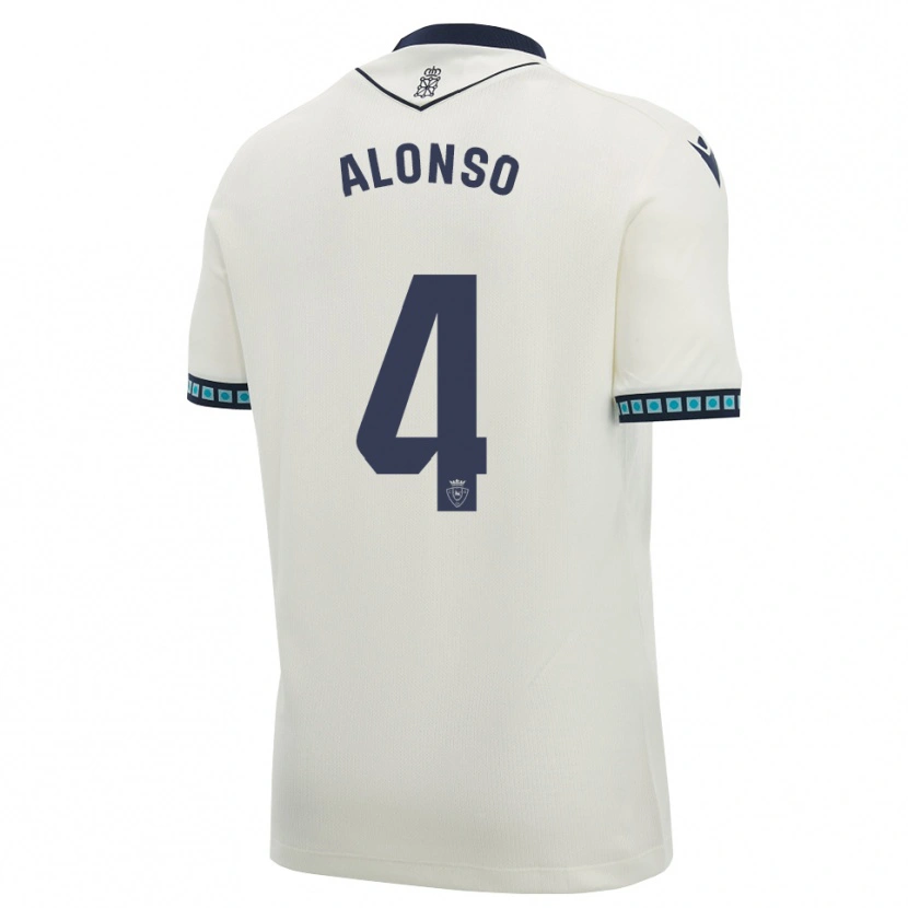 Danxen Femme Maillot Ander Alonso #4 Blanc Noir Bleu Ciel Clair Tenues Extérieur 2026/27 T-Shirt