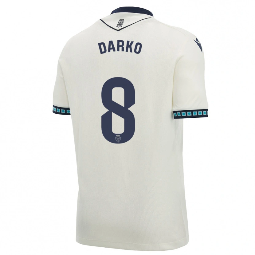 Danxen Femme Maillot Darko Brasanac #8 Blanc Noir Bleu Ciel Clair Tenues Extérieur 2026/27 T-Shirt
