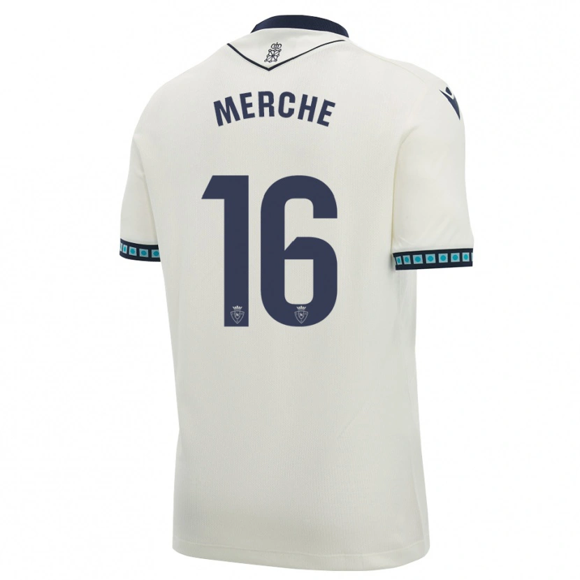 Danxen Femme Maillot Merche Izal García #16 Blanc Noir Bleu Ciel Clair Tenues Extérieur 2026/27 T-Shirt