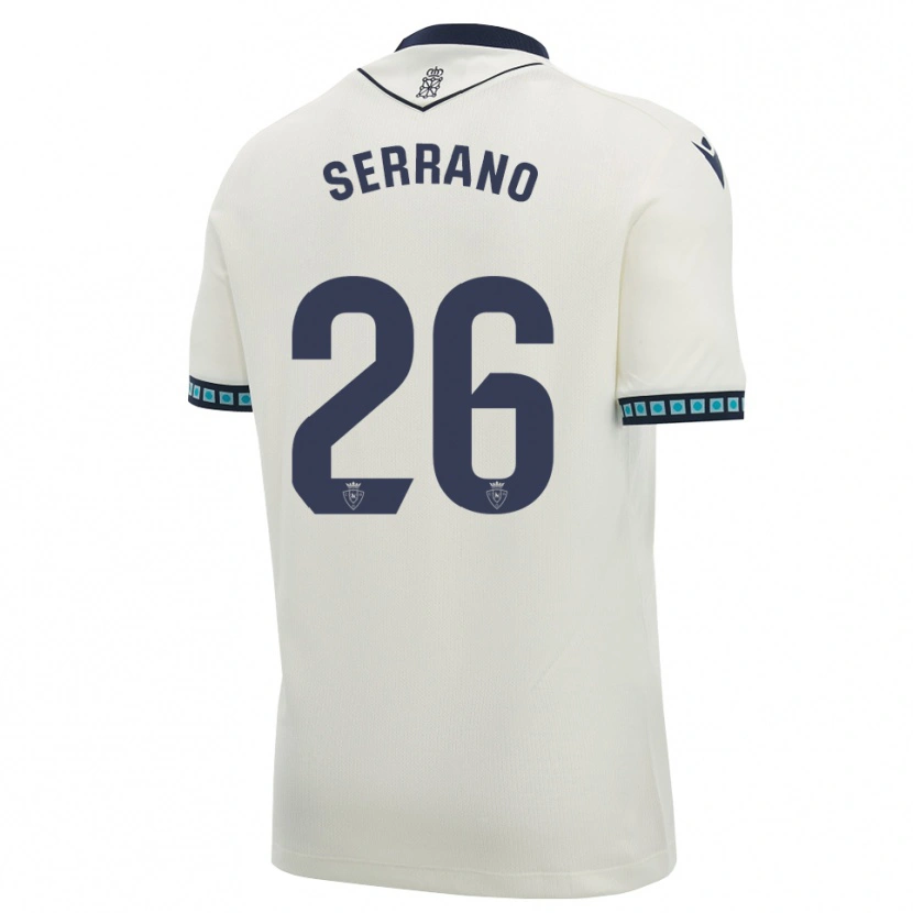 Danxen Femme Maillot Mikel Serrano #26 Blanc Noir Bleu Ciel Clair Tenues Extérieur 2026/27 T-Shirt