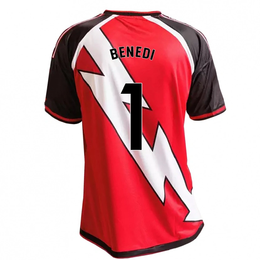 Danxen Femme Maillot Miguel Benedi #1 Rouge Noir Blanc Tenues Extérieur 2026/27 T-Shirt