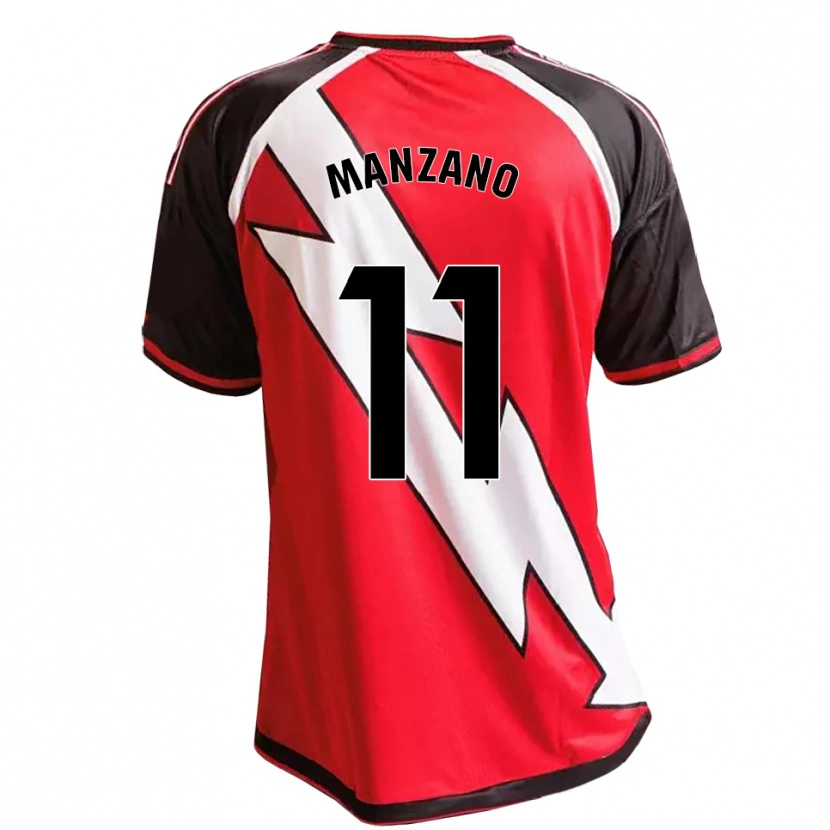 Danxen Femme Maillot Sergio Manzano #11 Rouge Noir Blanc Tenues Extérieur 2026/27 T-Shirt