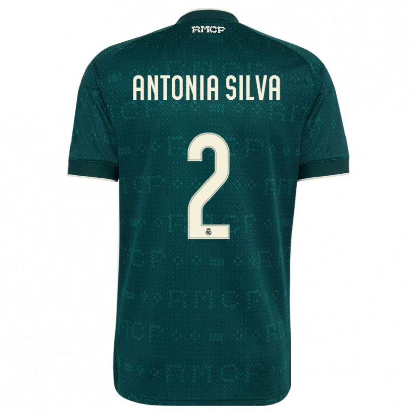 Danxen Femme Maillot Antônia Silva #2 Gris Ardoise Foncé Blanc Tenues Extérieur 2026/27 T-Shirt