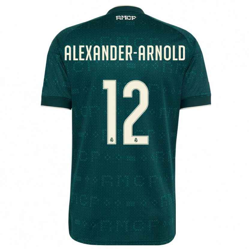 Danxen Femme Maillot Trent Alexander-Arnold #12 Gris Ardoise Foncé Blanc Tenues Extérieur 2026/27 T-Shirt