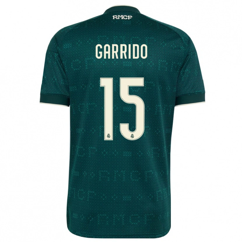 Danxen Femme Maillot Mateo Garrido #15 Gris Ardoise Foncé Blanc Tenues Extérieur 2026/27 T-Shirt