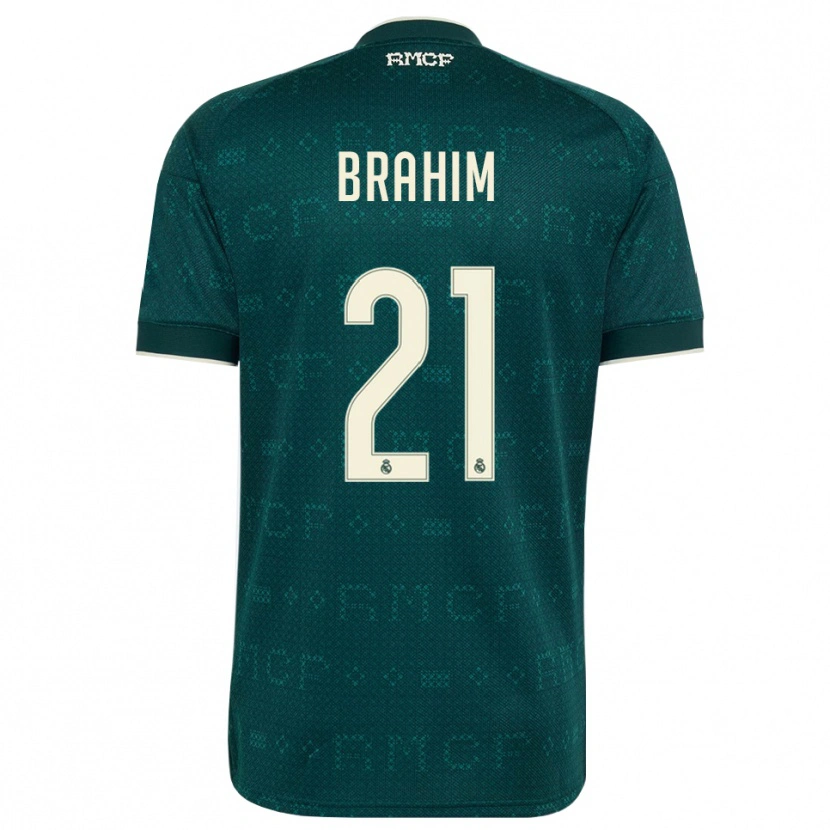 Danxen Femme Maillot Brahim Díaz #21 Gris Ardoise Foncé Blanc Tenues Extérieur 2026/27 T-Shirt