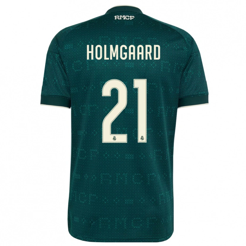 Danxen Femme Maillot Sara Rosted Holmgaard #21 Gris Ardoise Foncé Blanc Tenues Extérieur 2026/27 T-Shirt