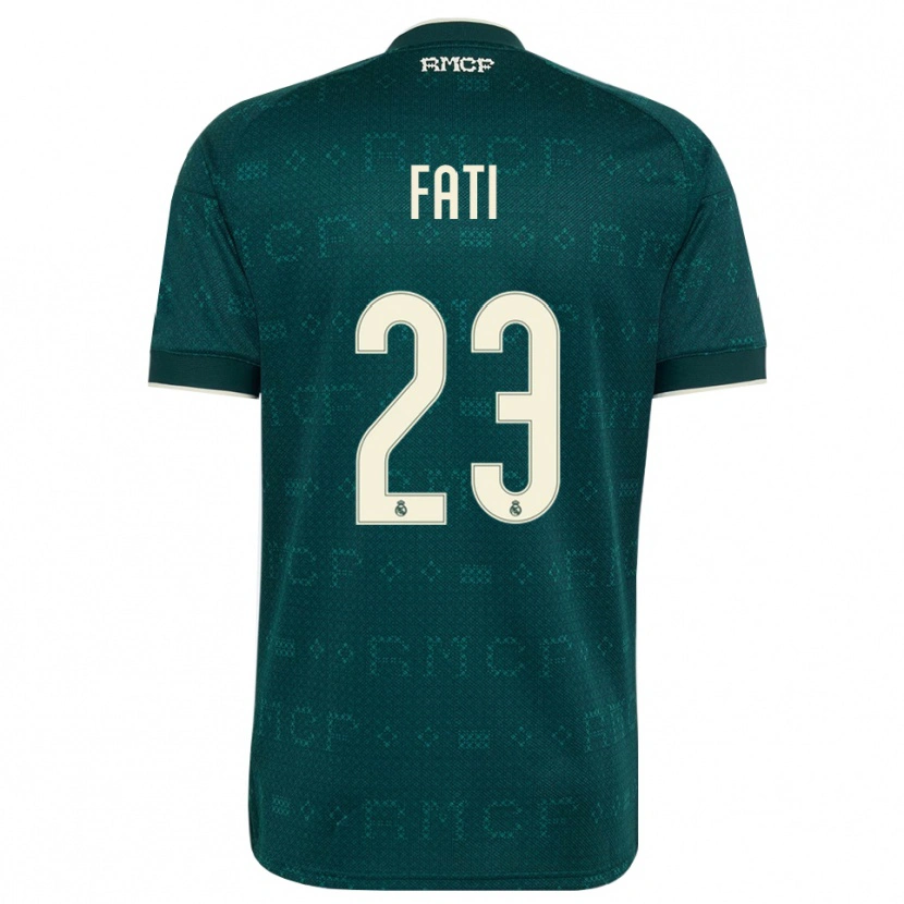 Danxen Femme Maillot Lamini Fati #23 Gris Ardoise Foncé Blanc Tenues Extérieur 2026/27 T-Shirt