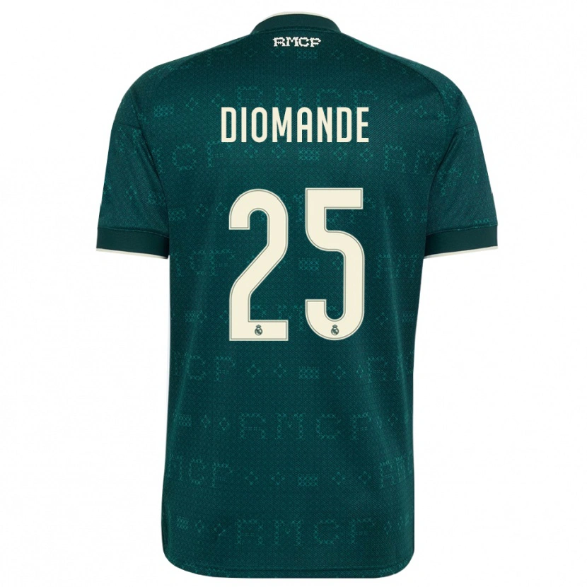Danxen Femme Maillot Yan Diomande #25 Gris Ardoise Foncé Blanc Tenues Extérieur 2026/27 T-Shirt