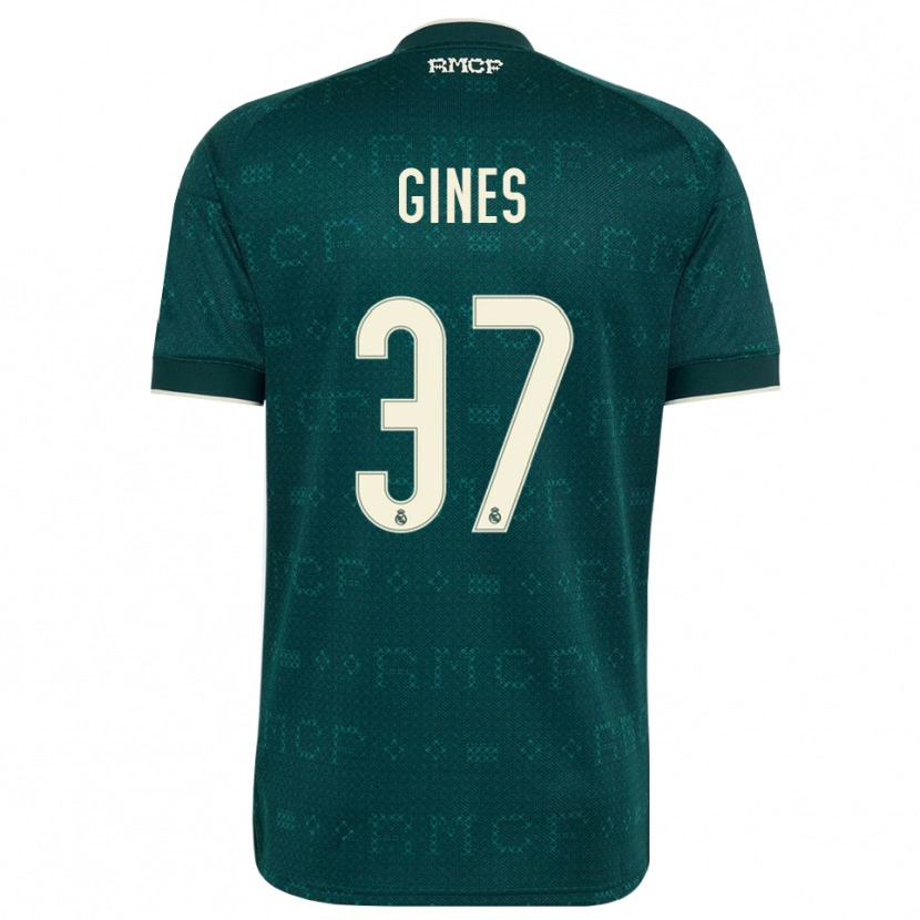 Danxen Femme Maillot Álvaro Ginés #37 Gris Ardoise Foncé Blanc Tenues Extérieur 2026/27 T-Shirt