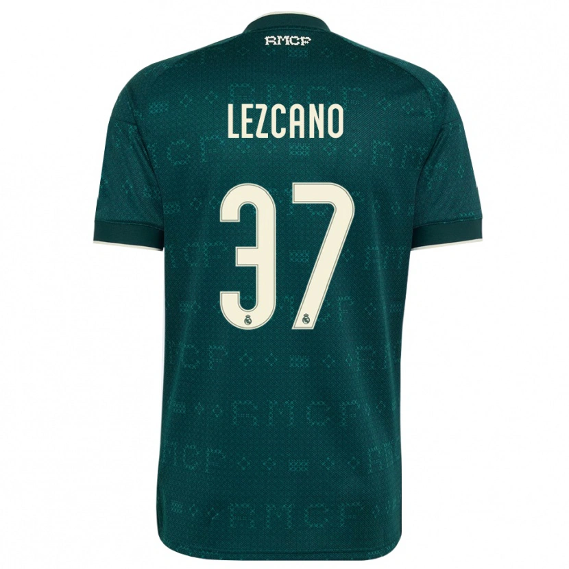 Danxen Femme Maillot Álvaro Lezcano #37 Gris Ardoise Foncé Blanc Tenues Extérieur 2026/27 T-Shirt