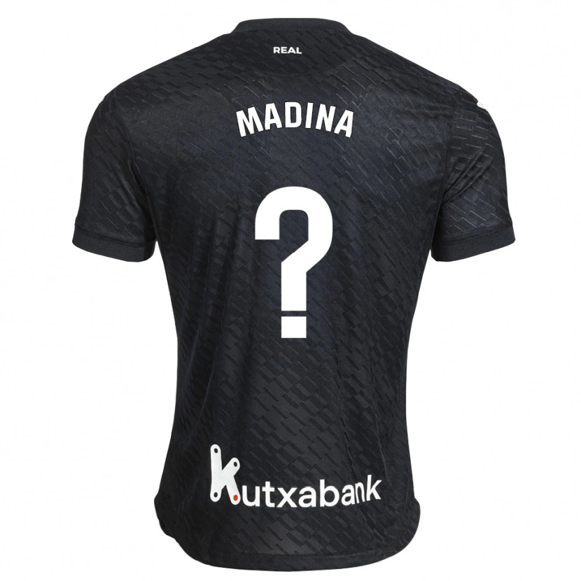 Danxen Femme Maillot Aimar Madina #0 Noir Blanc Tenues Extérieur 2026/27 T-Shirt