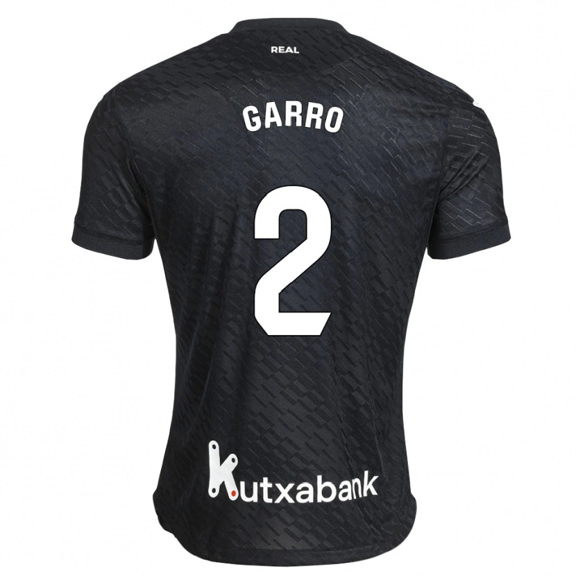 Danxen Femme Maillot Jon Garro #2 Noir Blanc Tenues Extérieur 2026/27 T-Shirt