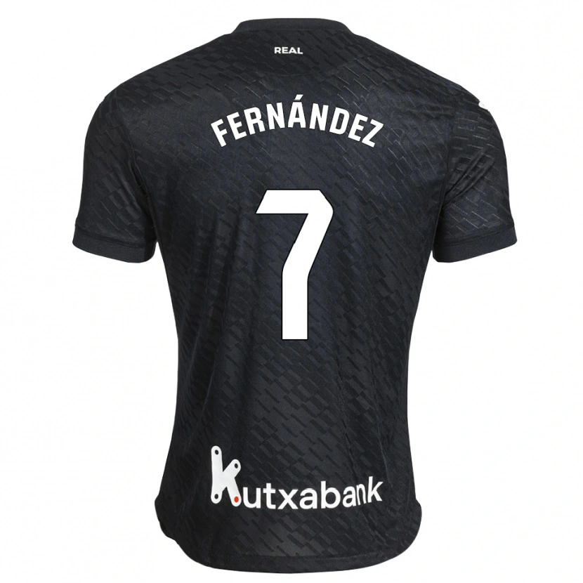 Danxen Femme Maillot Xuban Fernández #7 Noir Blanc Tenues Extérieur 2026/27 T-Shirt
