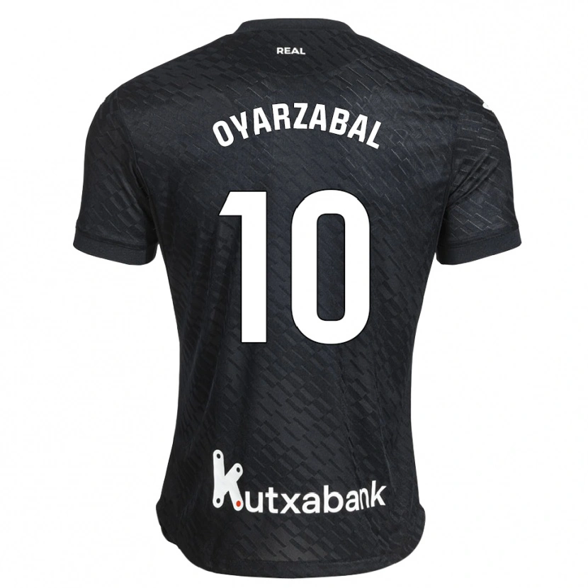 Danxen Femme Maillot Mikel Oyarzabal #10 Noir Blanc Tenues Extérieur 2026/27 T-Shirt