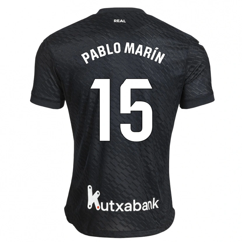 Danxen Femme Maillot Pablo Marín #15 Noir Blanc Tenues Extérieur 2026/27 T-Shirt