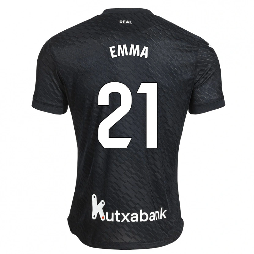 Danxen Femme Maillot Emma Ramírez #21 Noir Blanc Tenues Extérieur 2026/27 T-Shirt