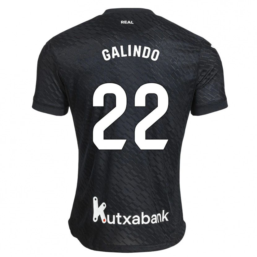 Danxen Femme Maillot Iker Galindo #22 Noir Blanc Tenues Extérieur 2026/27 T-Shirt