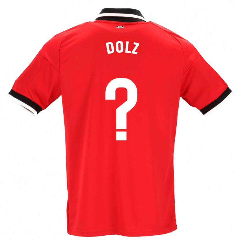 Danxen Femme Maillot Marc Dolz #0 Noir Blanc Rouge Tenues Extérieur 2026/27 T-Shirt